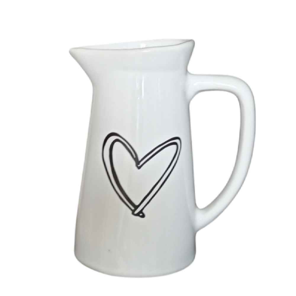 Vase en céramique décoratif modèle Heart