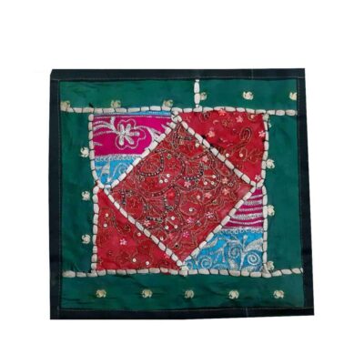 Housse de Coussin Brodée – Design Suzani Jungle