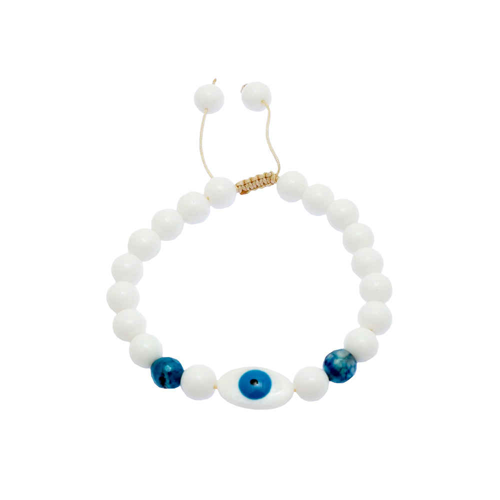 Bracelet Perlé pour Femme – Design Blanc