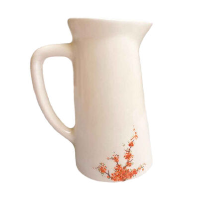 Pichet en Poterie Fait Main Fleur de Cerisier