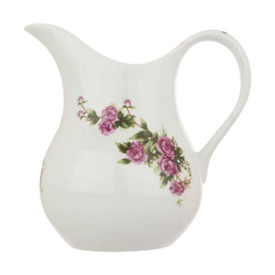 Pichet en porcelaine motif floral Kamelia