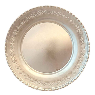 Assiette de vaisselle en cuivre martelé – Modèle Barman