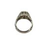 Bague en argent Topaze Bleue persane pour homme Hadi