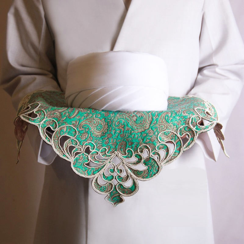 Amamah Turban de Clerc Iranien - Couleur Noire 9 Mètres