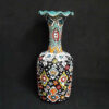 Vase décoratif peint à la main avec émail Minakari persan Fazel