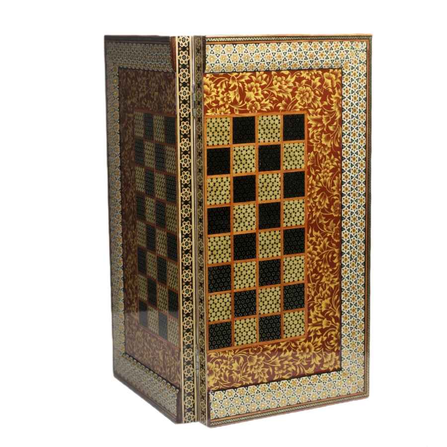 Plateau d'Échecs Khatamkari Persan Modèle Aala