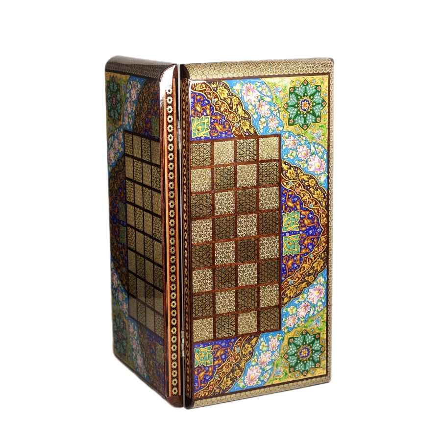 Plateau d'Échecs Khatamkari Persan Modèle Hana