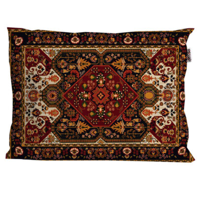 Taie d’oreiller en velours persan – Taille standard modèle Farsh – Luxueuse et élégante (x2)