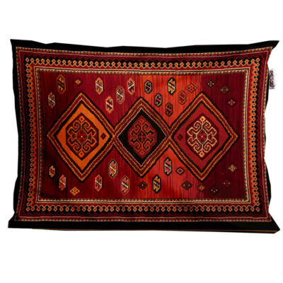 Taie d’oreiller en velours persan – Taille standard modèle Gilim – Touche sophistiquée (x2)