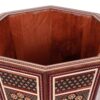 Corbeille à papier en bois persan – Motif floral en Khatamkari