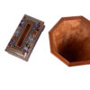 Ensemble corbeille et boîte à mouchoirs – Khatamkari miniature