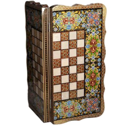 Plateau d’Échecs Khatamkari Persan Modèle Laya