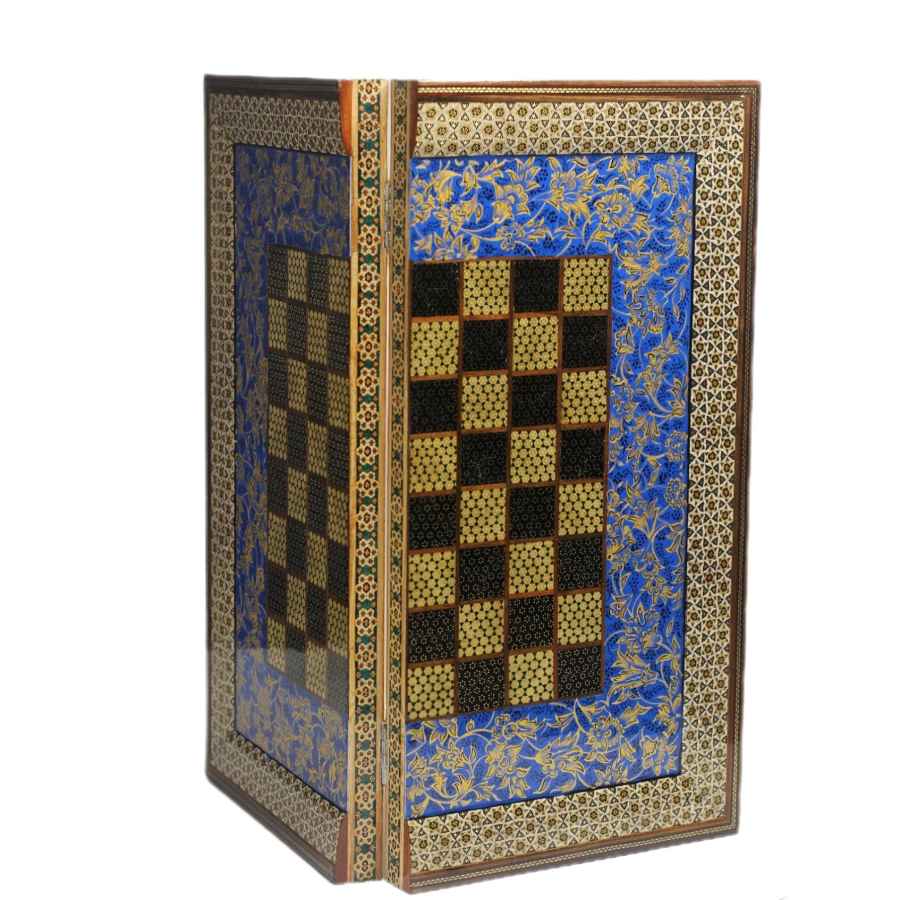 Plateau d'Échecs en Marqueterie en Bois Persan Modèle Shiraz