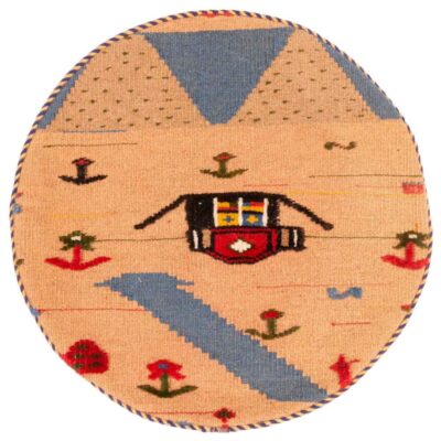 Housse de Coussin Kilim Persan – Modèle Dayan Tissé à la Main