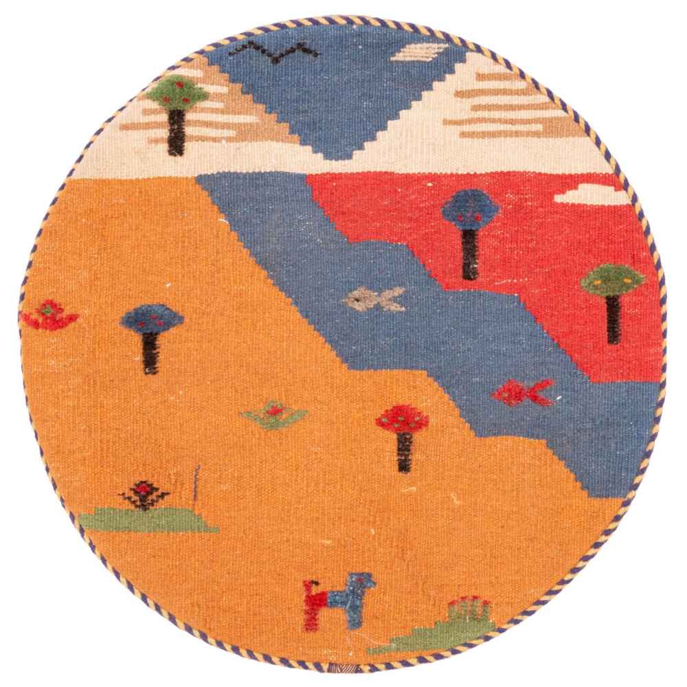 Housse de Coussin Kilim Persan - Modèle Dorna Tissé à la Main