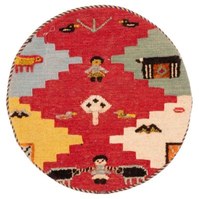 Housse de Coussin Kilim Persan – Modèle Kiana Tissé à la Main