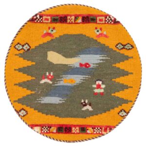 Housse de Coussin Kilim Persan – Modèle Rima Tissé à la Main