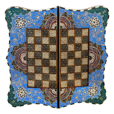Plateau d’Échecs Khatamkari Persan Modèle Donya