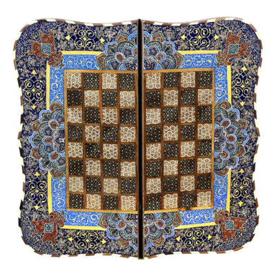 Plateau d’Échecs Khatamkari Persan Modèle Foad