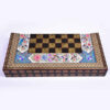 Plateau d'Échecs en Bois Khatamkari Persan Modèle Jalal