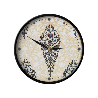 Horloge murale analogique inspirée de la Perse avec motif – Abr