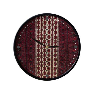 Horloge murale analogique inspirée de la Perse avec motif – Baloch