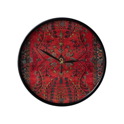 Horloge murale analogique inspirée de la Perse avec motif – Farsh