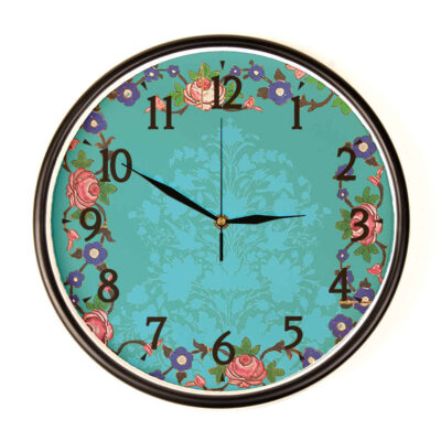 Horloge murale analogique inspirée de la Perse avec motif – Firoozeh