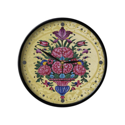 Horloge murale analogique inspirée de la Perse avec motif – Hod Hod
