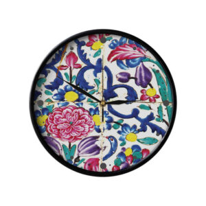 Horloge murale analogique inspirée de la Perse avec motif – Kaashi