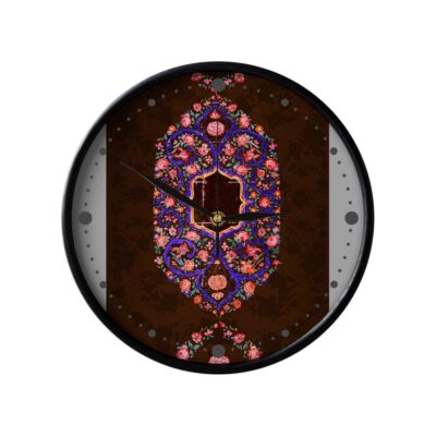Horloge murale analogique inspirée de la Perse avec motif – Khorma