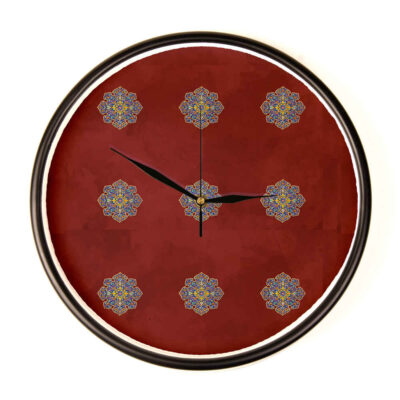 Horloge murale analogique inspirée de la Perse avec motif – Melisa