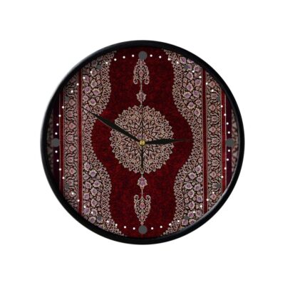 Horloge murale analogique inspirée de la Perse avec motif – Toranj