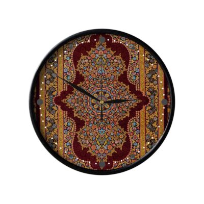 Horloge murale analogique inspirée de la Perse avec motif – Toreh