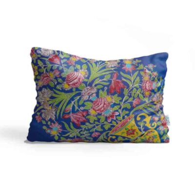 Oreiller de confort reposant pour lit – Housse en velours inspirée de l’art persan modèle Jana (2x)