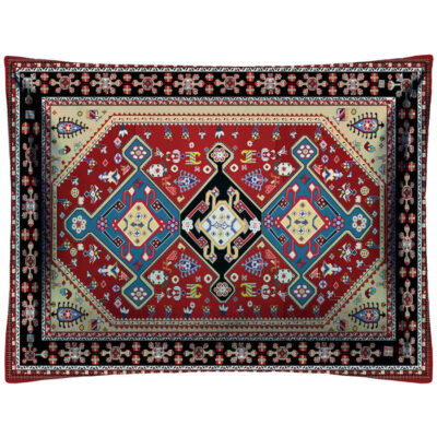 Taie d’oreiller en velours persan – Taille standard modèle Baha (x2)