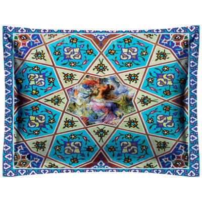 Taie d’oreiller en velours persan – Taille standard modèle Rokh (x2)
