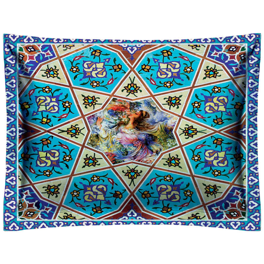 Taie d’oreiller en velours persan – Taille standard modèle Rokh (x2)
