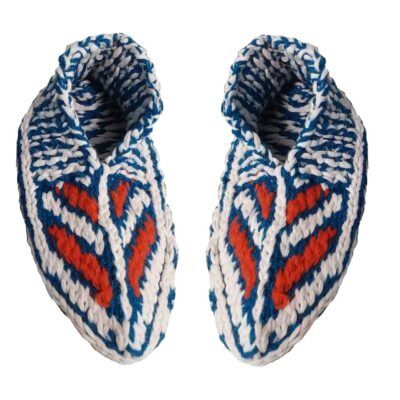 Pantoufles en crochet Azerbaïdjan pour femmes en fibre acrylique tricotée Farima