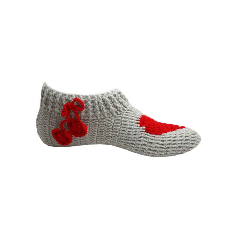 Pantoufles en crochet pour femmes en laine tricotée Modèle Ghalb