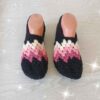 Pantoufles en crochet pour femmes en coton tricoté Modèle Hashti