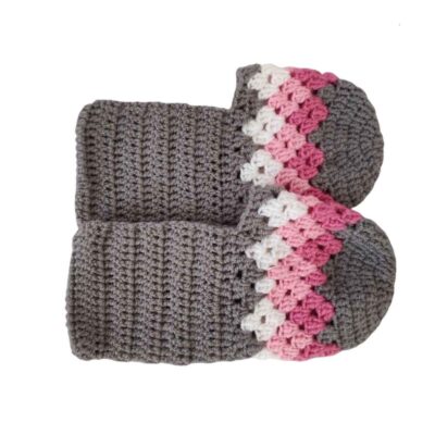 Chaussons au Crochet pour Femme en Coton Tricoté – Modèle Rosa