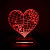Veilleuse LED persane 3D – citation d'amour Bi Hamegan