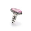 Bague en argent Topaze Rose persane pour homme Jalal