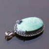 Pendentif en argent persan avec pierre précieuse Turquoise Dora