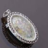 Pendentif en argent persan avec pierre précieuse Turquoise Dora