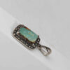 Pendentif en argent persan avec pierre précieuse Turquoise Eram