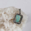 Pendentif en argent persan avec pierre précieuse Turquoise Eram