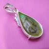 Pendentif en argent persan avec pierre précieuse Turquoise Hedieh