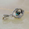 Pendentif en argent persan avec pierre précieuse Turquoise Lena